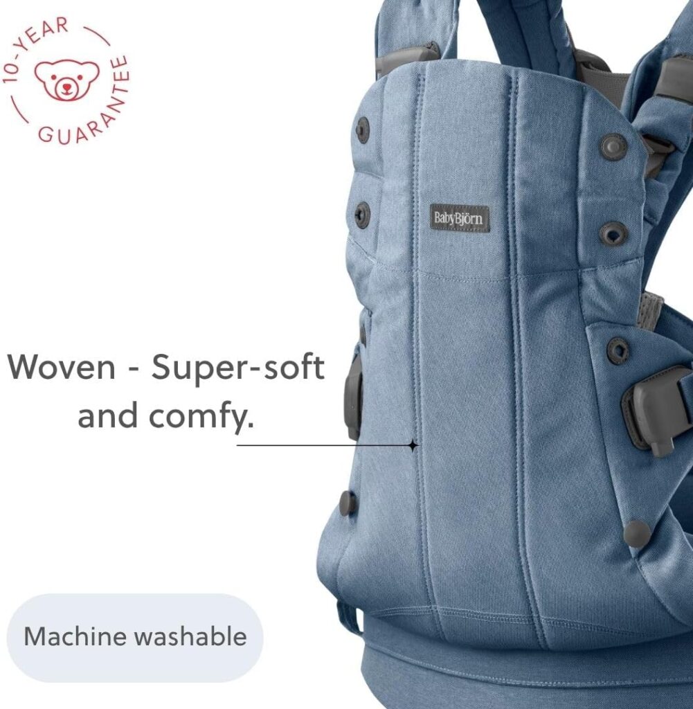 BabyBjorn Harmony ergosoma mazuļiem 0-3gadiem krāsa Blue Woven Melange