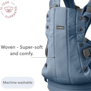BabyBjorn Harmony ergosoma mazuļiem 0-3gadiem krāsa Blue Woven Melange