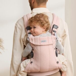 BabyBjorn Harmony ergosoma mazuļiem 0-3 gadiem krāsa Light Pink Woven Melange