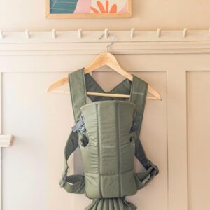 BabyBjorn MINI ergosoma mazuļiem 0-12mēn. krāsa Dark Green Woven