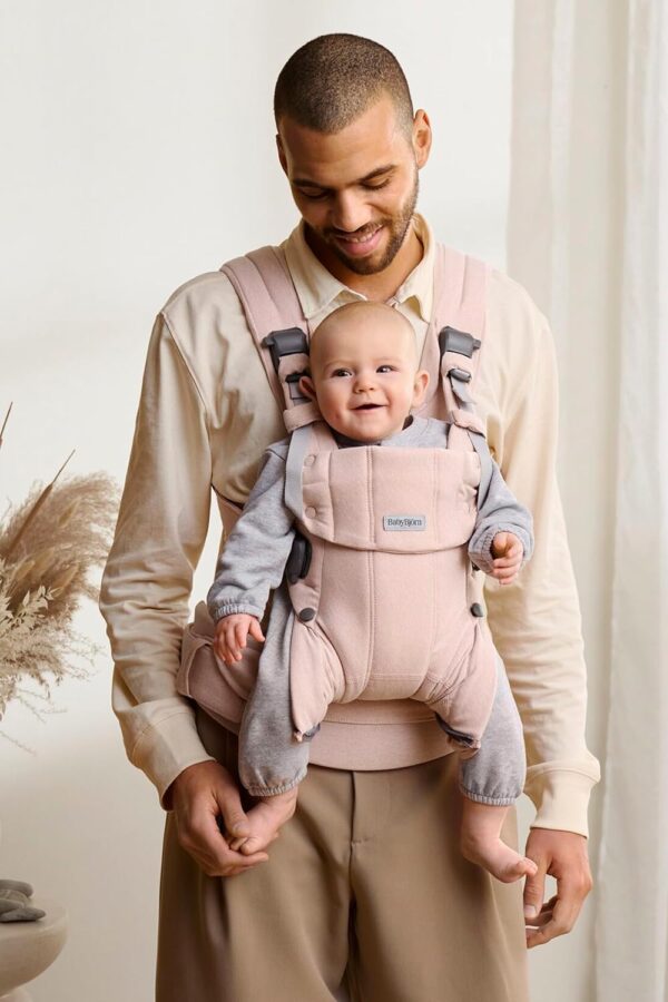 Autokreslini.lv | Harmony ergosoma mazuļiem krāsa Light Pink, Woven Melange bilde #3