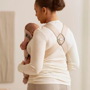 BabyBjorn MINI ergosoma mazuļiem 0-12mēn. krāsa Beige Woven