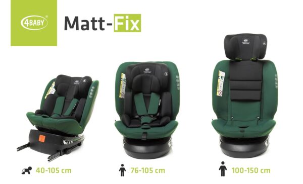 Autokreslini.lv | Matt-Fix autokrēsliņš 40-150cm krāsa Dark Green bilde #19