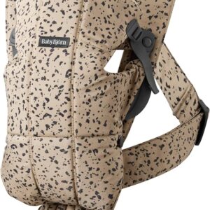 BabyBjorn MINI ergosoma mazuļiem 0-12mēn. krāsa Beige Dark Grey Cotton
