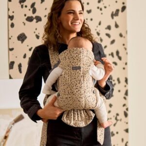 BabyBjorn MINI ergosoma mazuļiem 0-12mēn. krāsa Beige Dark Grey Cotton