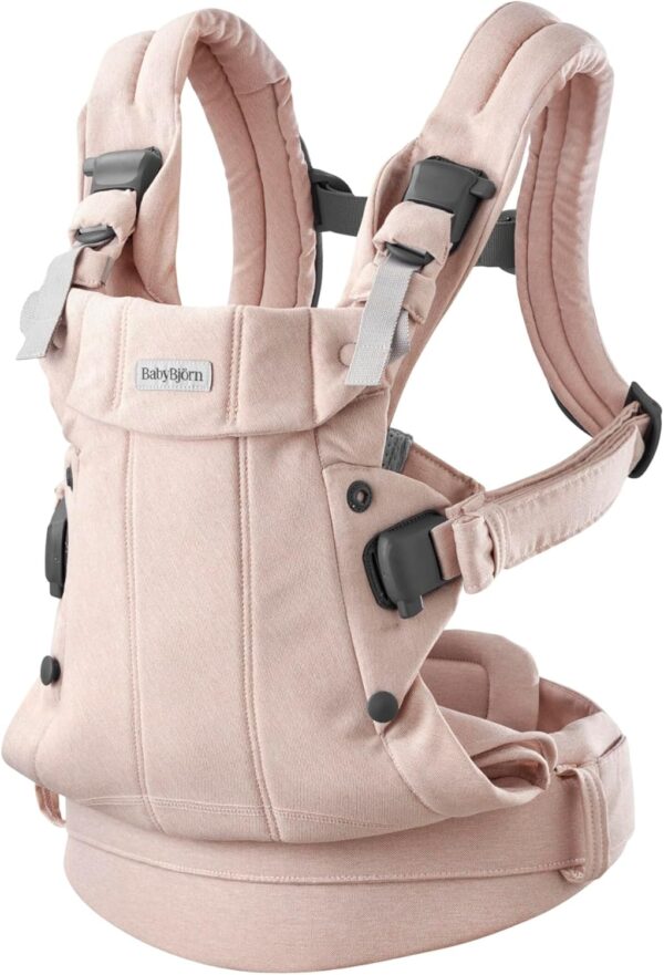 Autokreslini.lv | Harmony ergosoma mazuļiem krāsa Light Pink, Woven Melange bilde #1