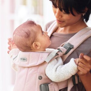 BabyBjorn Harmony ergosoma mazuļiem 0-3 gadiem krāsa Light Pink Woven Melange