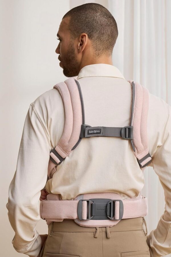 Autokreslini.lv | Harmony ergosoma mazuļiem krāsa Light Pink, Woven Melange bilde #7