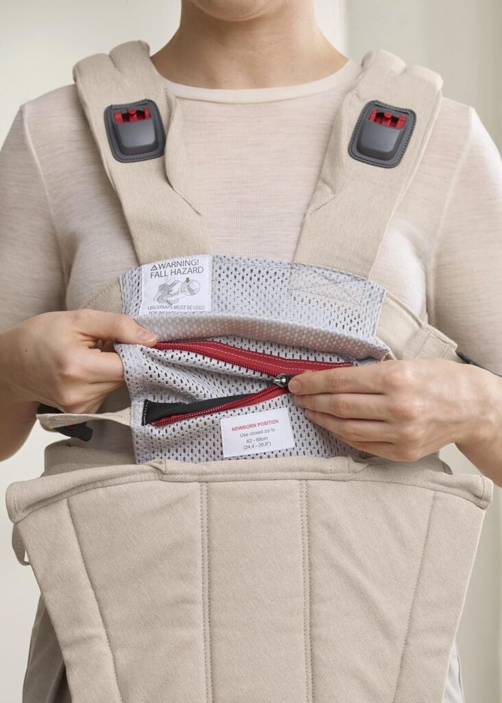 BabyBjorn Harmony ergosoma mazuļiem 0-3gadiem krāsa Light Beige Woven Melange