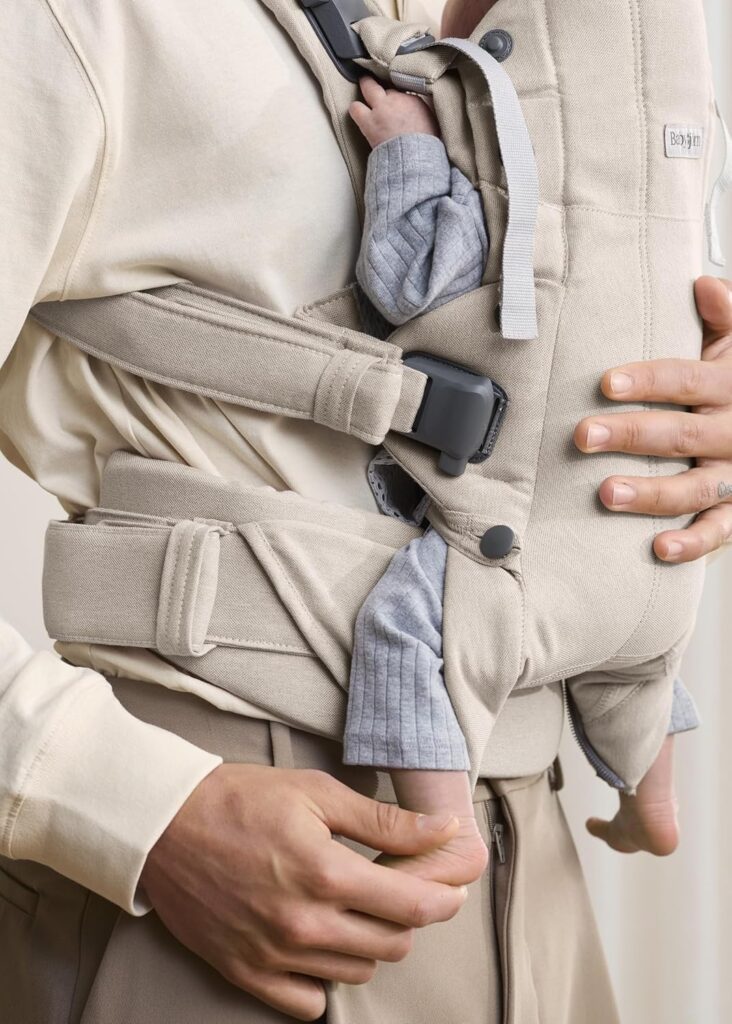 BabyBjorn Harmony ergosoma mazuļiem 0-3gadiem krāsa Light Beige Woven Melange