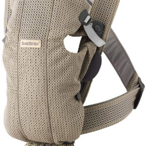 BabyBjorn MINI ergosoma mazuļiem 0-12mēn. krāsa Grey Beige 3D