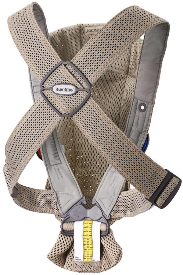 Autokreslini.lv | Mini ergosoma mazuļiem krāsa Grey Beige, 3D Mesh bilde #5