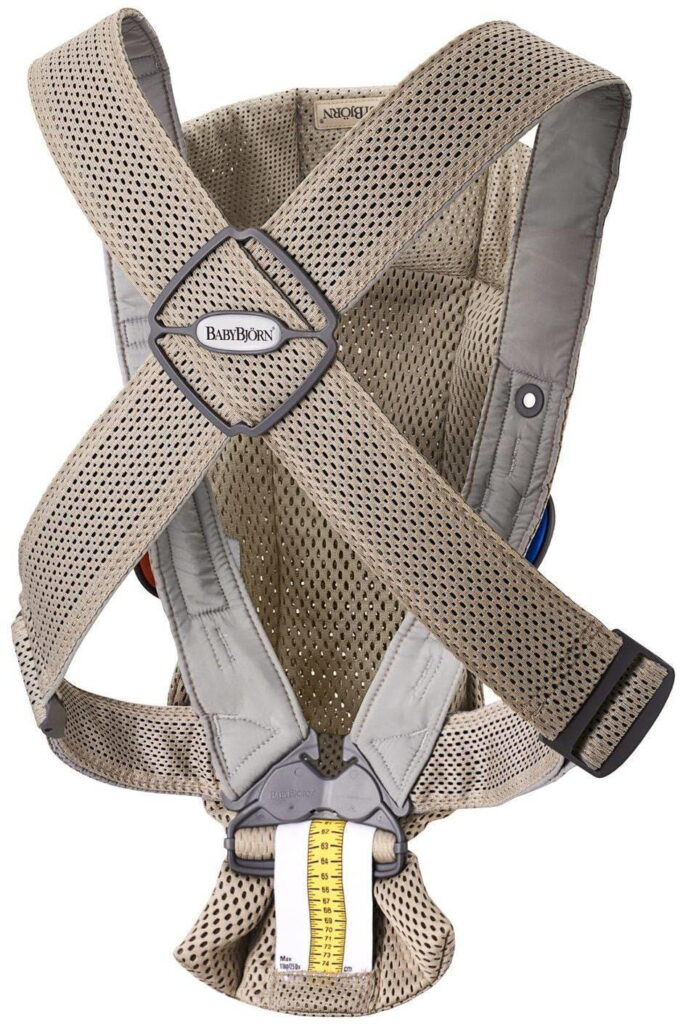 BabyBjorn MINI ergosoma mazuļiem 0-12mēn. krāsa Grey Beige 3D