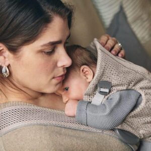 BabyBjorn MINI ergosoma mazuļiem 0-12mēn. krāsa Grey Beige 3D