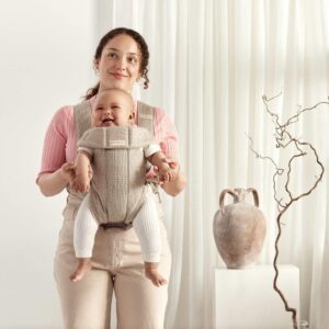 BabyBjorn MINI ergosoma mazuļiem 0-12mēn. krāsa Grey Beige 3D