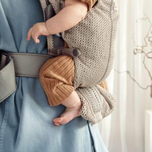 BabyBjorn MINI ergosoma mazuļiem 0-12mēn. krāsa Grey Beige 3D