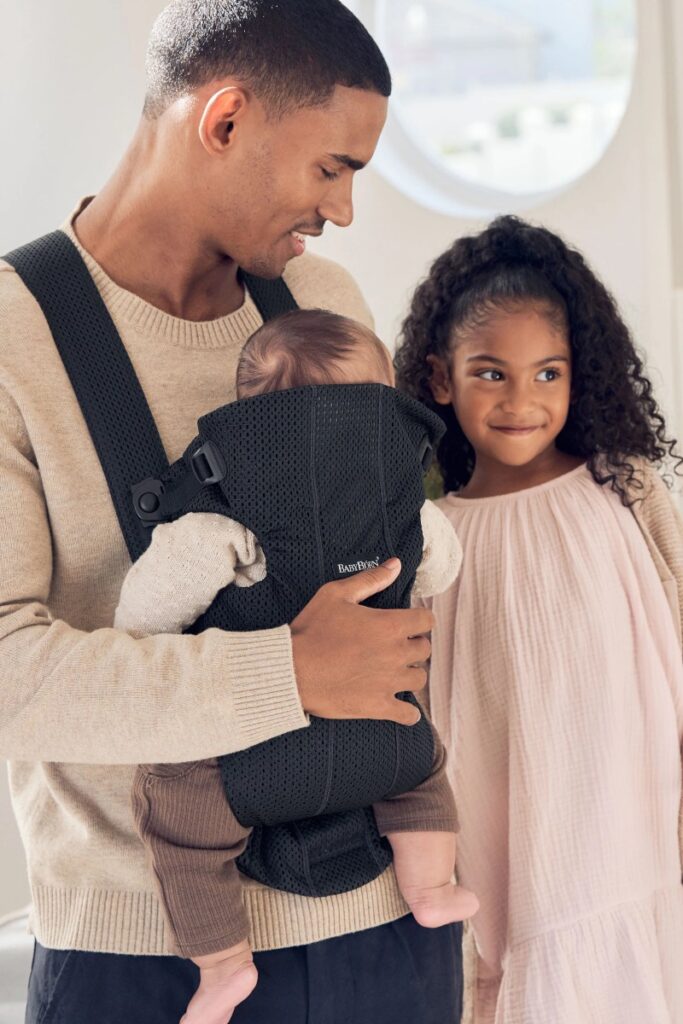 BabyBjorn MINI ergosoma mazuļiem 0-12mēn. krāsa Black 3D Mesh