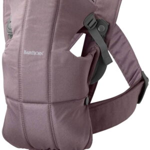 BabyBjorn MINI ergosoma mazuļiem 0-12mēn. krāsa Deep Purple Cotton