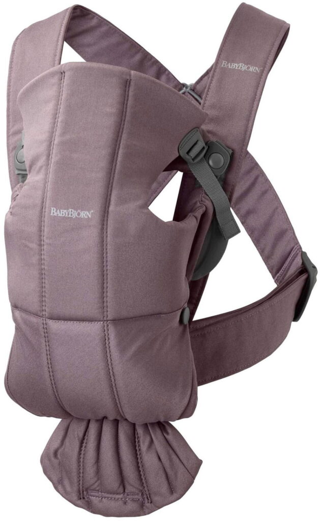 BabyBjorn MINI ergosoma mazuļiem 0-12mēn. krāsa Deep Purple Cotton