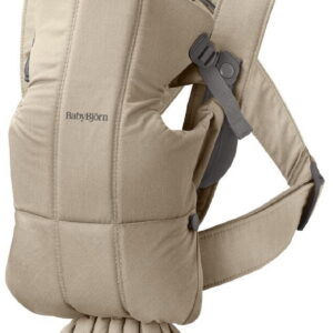 BabyBjorn MINI ergosoma mazuļiem 0-12mēn. krāsa Beige Woven
