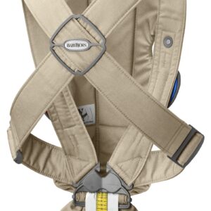 BabyBjorn MINI ergosoma mazuļiem 0-12mēn. krāsa Beige Woven