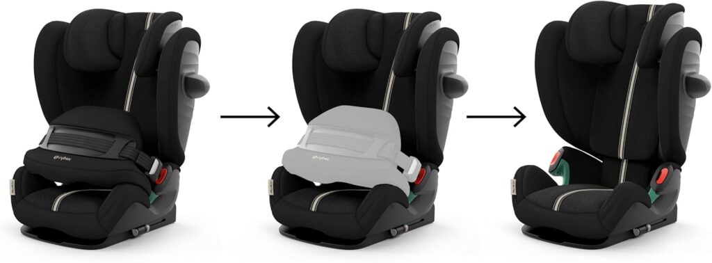 Cybex Pallas G3 PLUS autokrēsliņš bērniem 76-150cm krāsa Moon Black