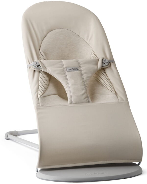 Autokreslini.lv | Babysitter Balance Soft šūpuļkrēsls mazuļiem krāsa Light Beige, Woven Jersey, Tri-Fabric bilde #1