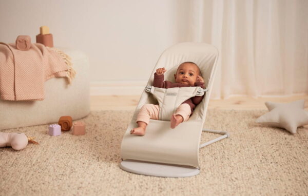 Autokreslini.lv | Babysitter Balance Soft šūpuļkrēsls mazuļiem krāsa Light Beige, Woven Jersey, Tri-Fabric bilde #11
