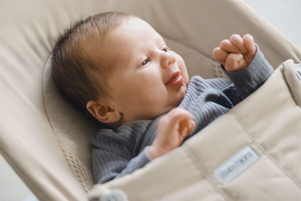 Autokreslini.lv | Babysitter Balance Soft šūpuļkrēsls mazuļiem krāsa Light Beige, Woven Jersey, Tri-Fabric bilde #7