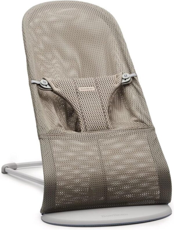 Autokreslini.lv | Balance Bliss mazuļu šūpuļkrēsls krāsa Grey Beige, MESH bilde #1