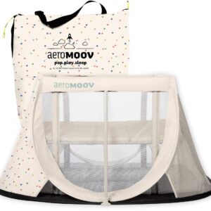 AeroMoov Travel Cot ceļojumu gultiņa krāsa Confetti Hearts