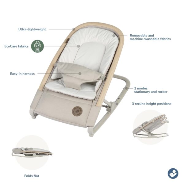 Autokreslini.lv | Kori mazuļu šūpuļkrēsliņš krāsa Classic Beige bilde #5