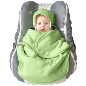 WallaBoo Baby Blanket Coco mazuļu siltā sedziņa krāsa Lily Green