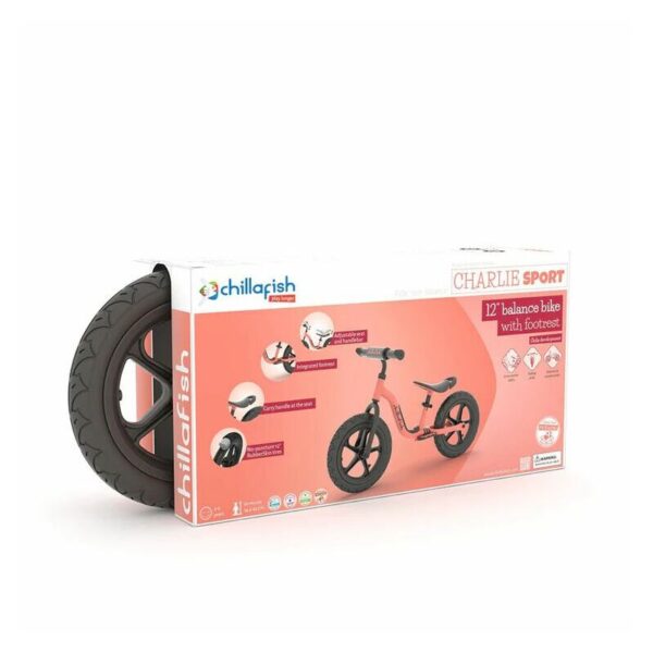 Autokreslini.lv | Charlie Sport 12" līdzsvara velosipēds krāsa Flamingo bilde #5
