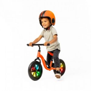 Chillafish Charlie 10″ līdzsvara velosipēds krāsa Oranžs ar gaismiņām