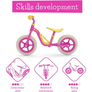 Chillafish Charlie 10″ līdzsvara velosipēds krāsa Rozā