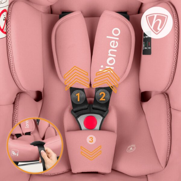 Autokreslini.lv | Astrid i-Size autokrēsliņš 40-87cm krāsa Pink Coral + Astrid Isofix bāze bilde #9
