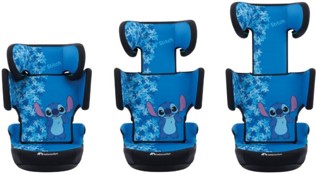 BebeConfort Disney Hera I-Safe autokrēsliņš bērniem 100-150cm krāsa Fun Stitch
