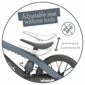Chillafish BMXie Vroom līdzsvara velosipēds ar skaņu krāsa Anthracite