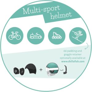 Chillafish Bobbi aizsagķīvere bērniem krāsa Mint izmērs – S