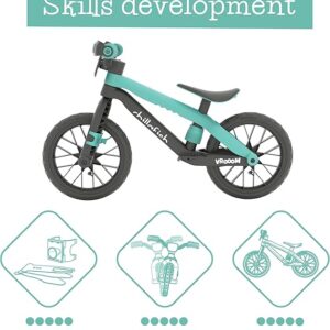 Chillafish BMXie Vroom līdzsvara velosipēds ar skaņu krāsa Piparmētru zaļš