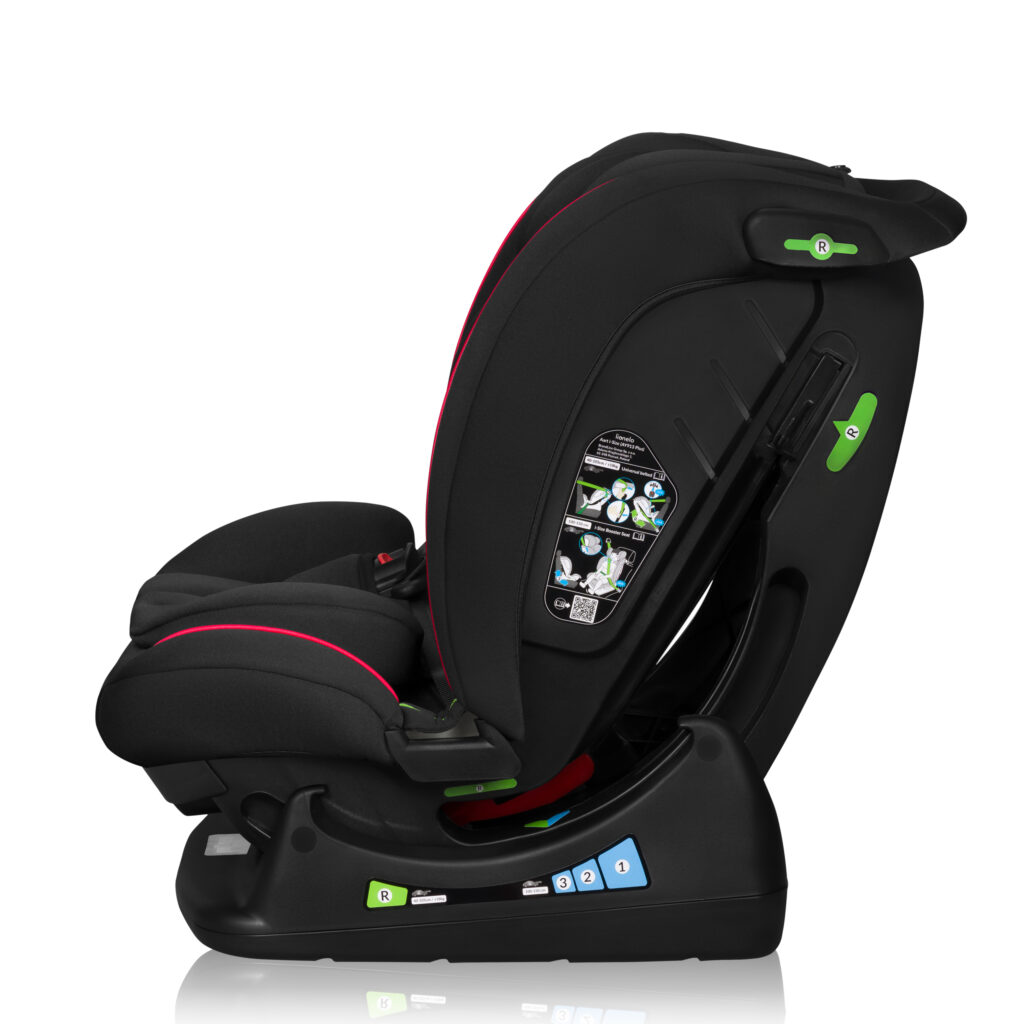 Lionelo Aart I-Size autokrēsliņš bērniem 40-150cm krāsa Black Carbon Red
