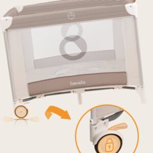Lionelo BONNIE rotaļu manēža krāsa BEIGE SAND