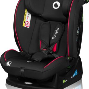 Lionelo Aart I-Size autokrēsliņš bērniem 40-150cm krāsa Black Carbon Red