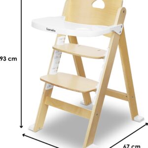Lionelo FLORIS barošanas krēsliņš krāsa WHITE NATURAL