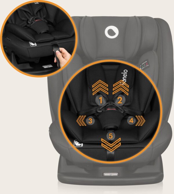Autokreslini.lv | Izzy I-Size autokrēsliņš bērniem 40-150cm krāsa Black Carbon bilde #21