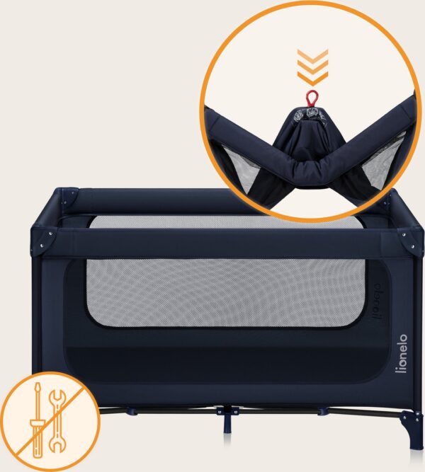 Autokreslini.lv | JASMIN EASY FOLD ceļojumu gulta krāsa BLUE NAVY bilde #33