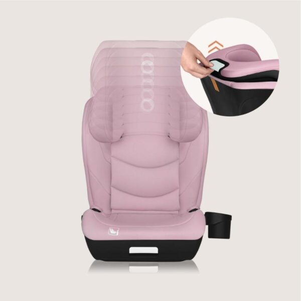 Autokreslini.lv | NEAL I-Size autokrēsliņš bērniem 100-150cm krāsa Pink Lilac bilde #19