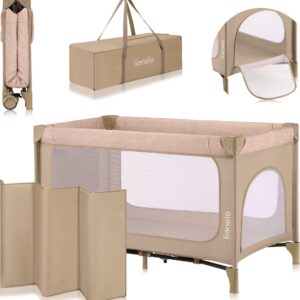 Lionelo JASMIN EASY FOLD ceļojumu gulta krāsa BEIGE SAND
