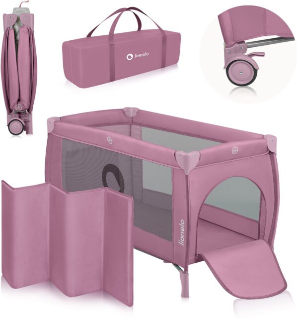Autokreslini.lv | STEFI PLUS ceļojumu gulta krāsa PINK MAGNOLIA bilde #1